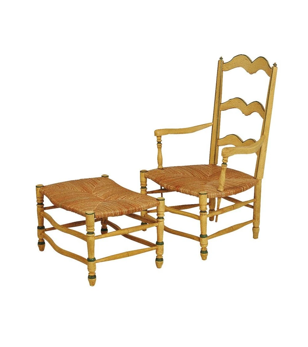 Bergère Et Pouf Arbalète Collection Lubéron L2 1 Bergère Et Pouf Arbalète Collection Lubéron L2