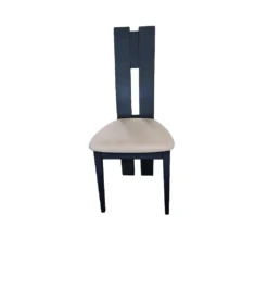 Chaise Contemporaine Ella Gris Velours Blanc C3