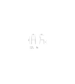 Lot De 6 Chaises Nardi Trill Bistrot Ottanio N3 -Mobilier Pour Maison chaise nardi trill bistrot ottanio 4