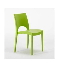 Lot De 6 CHAISES PARIS Polypropylène Vert Pomme U3