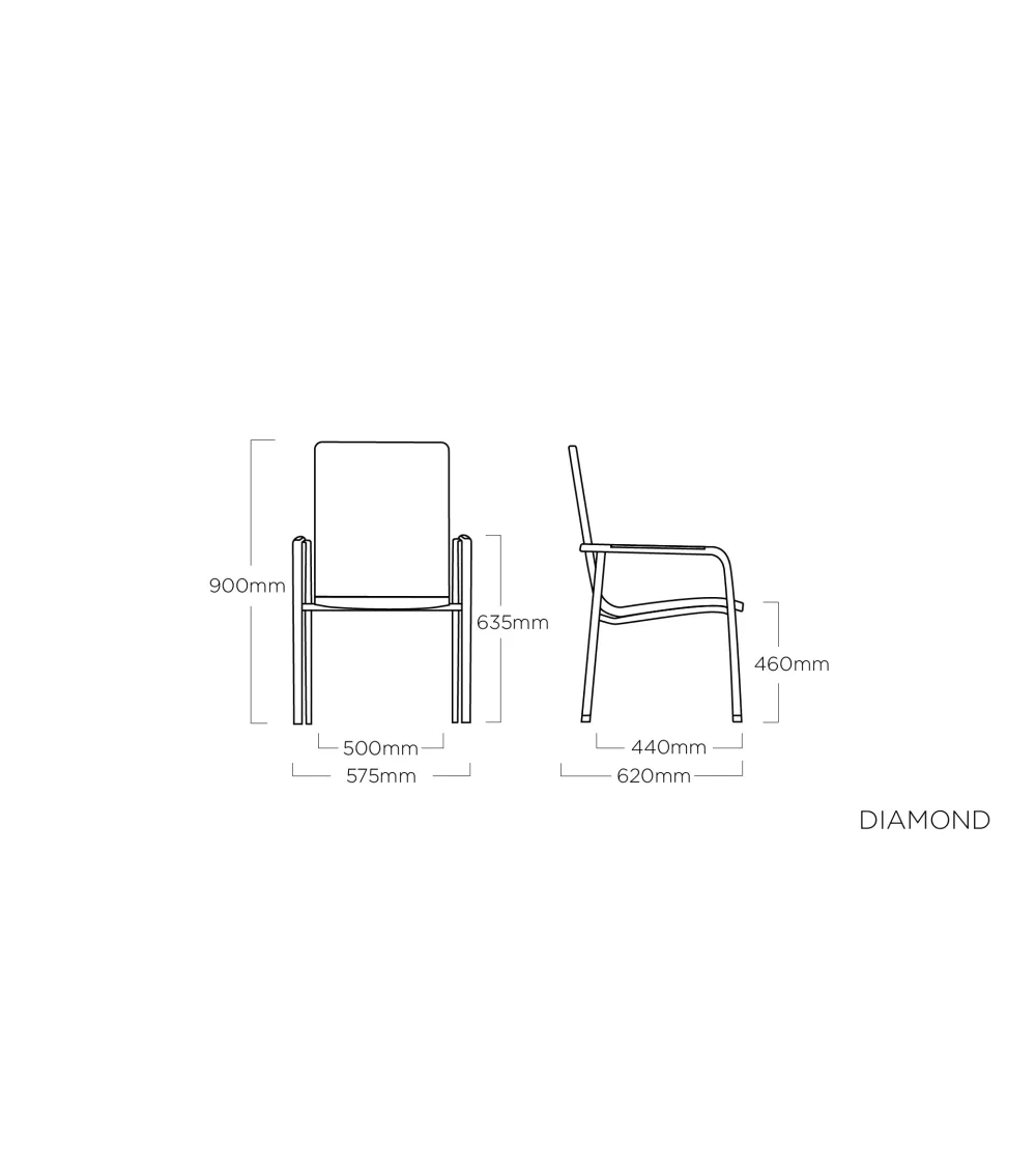 Fauteuil Empilable DIAMOND KETTLER K3 6 Fauteuil Empilable DIAMOND KETTLER K3 – Image 6
