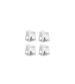 Lot De 4 SOLID FAUTEUIL VONDOM V4