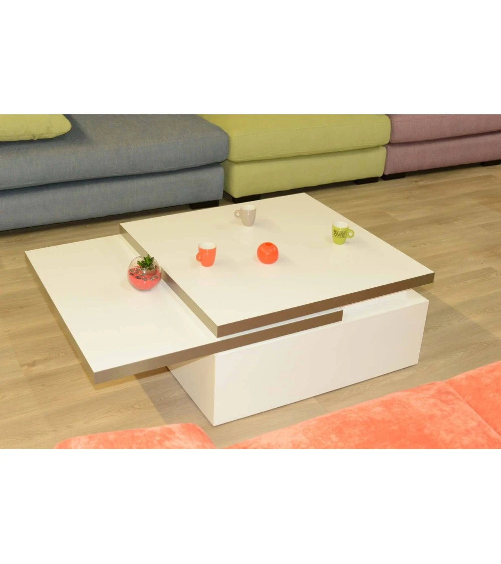 Table Basse Blanche Modulaire Sigma C3 4 Table Basse Blanche Modulaire Sigma C3 – Image 4