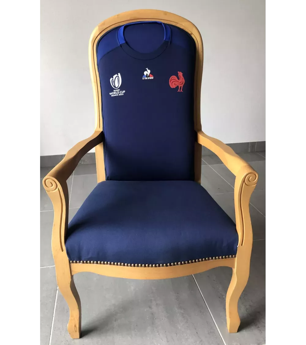 FAUTEUIL VOLTAIRE MAILLOT DE RUGBY EQUIPE DE FRANCE C3 1 FAUTEUIL VOLTAIRE MAILLOT DE RUGBY EQUIPE DE FRANCE C3